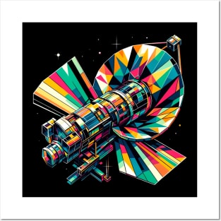 Vibrant Geometric Hubble Space Telescope Tee Posters and Art